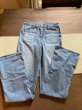 Style & Co  Button-Fly Bootleg Jeans